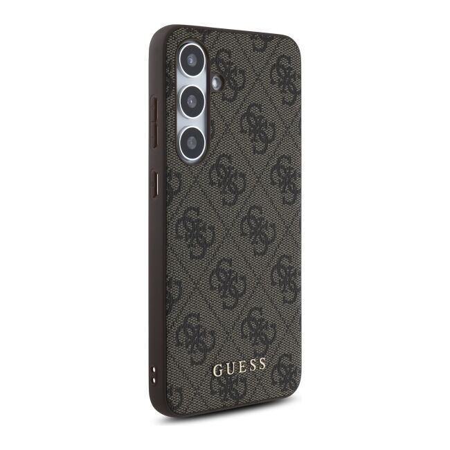Husa premium  Samsung Galaxy S24 FE pentru Guess Elegance Series - Maro inchis