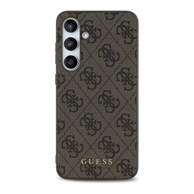 Husa premium  Samsung Galaxy S24 FE pentru Guess Elegance Series - Maro inchis