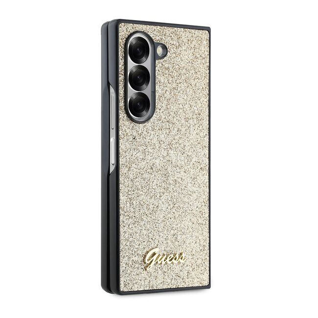 Husa premium  Samsung Galaxy Z Fold 6 pentru Guess Elegance Series - Auriu