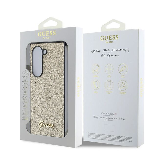 Husa premium  Samsung Galaxy Z Fold 6 pentru Guess Elegance Series - Auriu