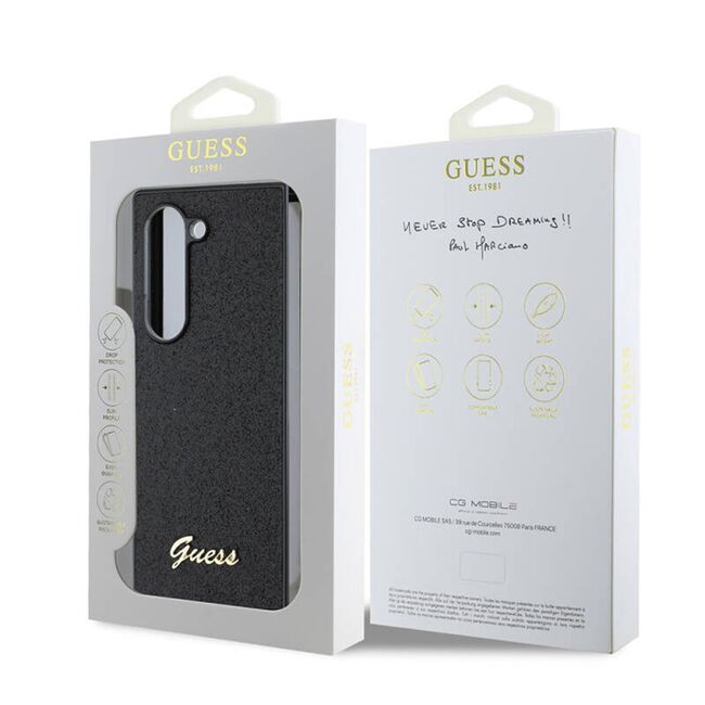 Husa premium  Samsung Galaxy Z Fold 6 pentru Guess Elegance Series - Negru electri