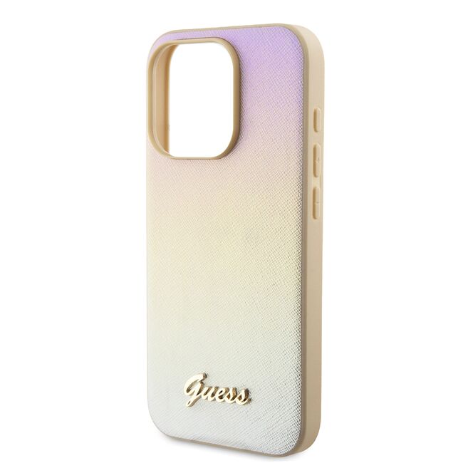 Husa premium  iPhone 15 Pro Max pentru Guess Elegance Series - Auriu