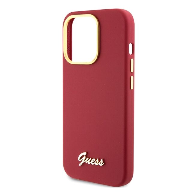 Husa premium  iPhone 15 Pro Max pentru Guess Elegance Series - Rosu