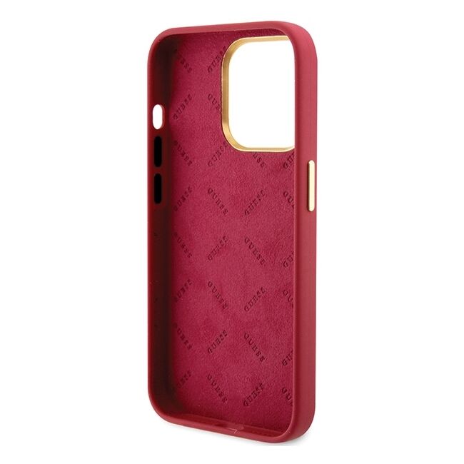 Husa premium  iPhone 15 Pro Max pentru Guess Elegance Series - Rosu