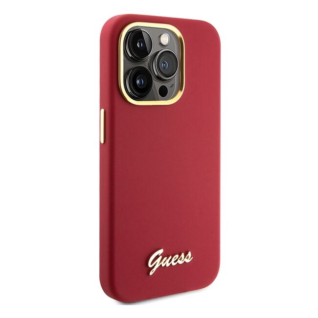 Husa premium  iPhone 15 Pro Max pentru Guess Elegance Series - Rosu