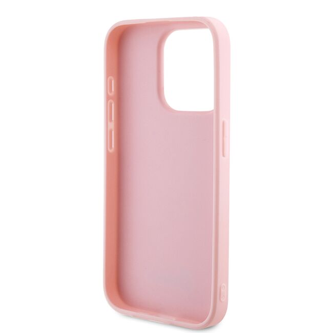 Husa premium  iPhone 15 Pro Max pentru Guess Elegance Series - Roz pal