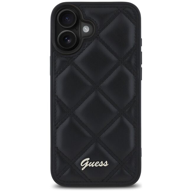 Husa premium  iPhone 16 Plus pentru Guess Elegance Series - Negru denim