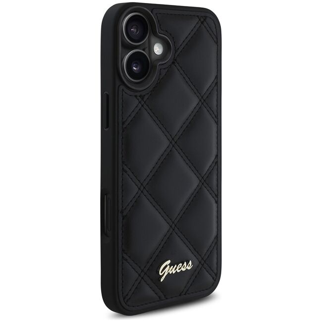 Husa premium  iPhone 16 Plus pentru Guess Elegance Series - Negru denim