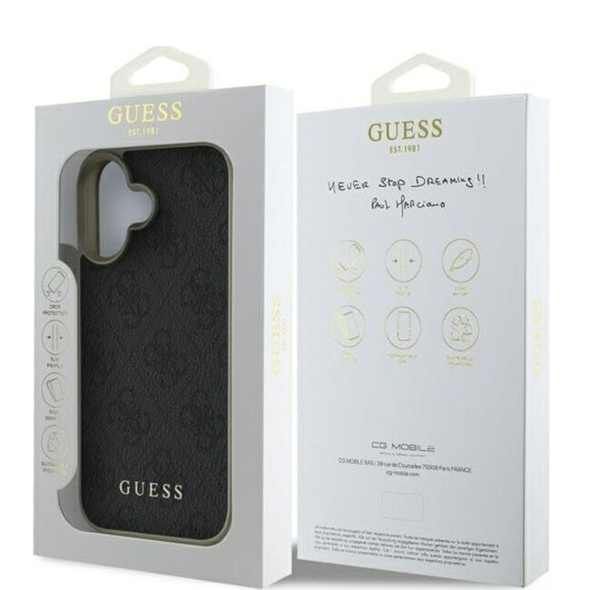 Husa premium  iPhone 16 Plus pentru Guess Elegance Series - Negru royal