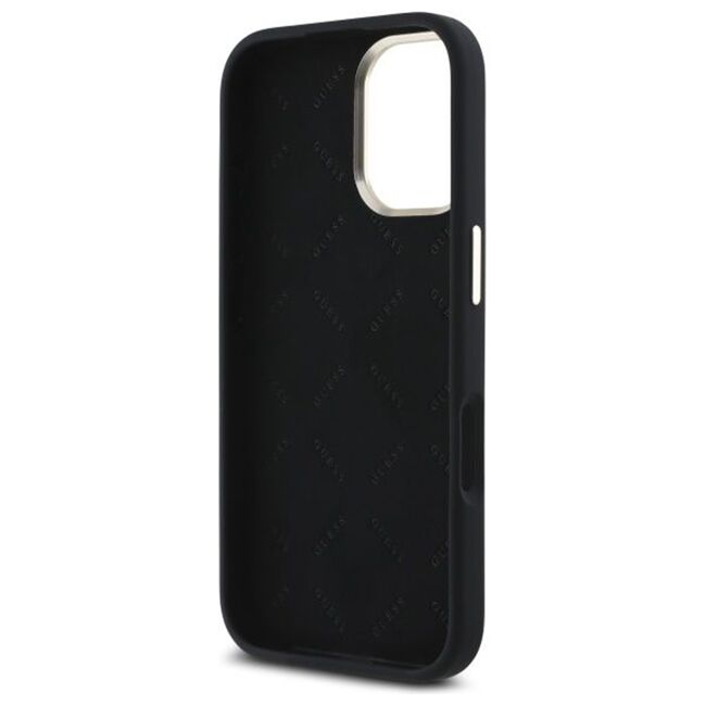 Husa premium  iPhone 16 Plus pentru Guess Elegance Series - Negru