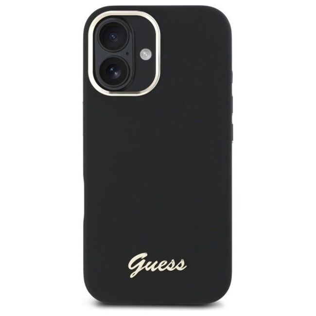 Husa premium  iPhone 16 Plus pentru Guess Elegance Series - Negru