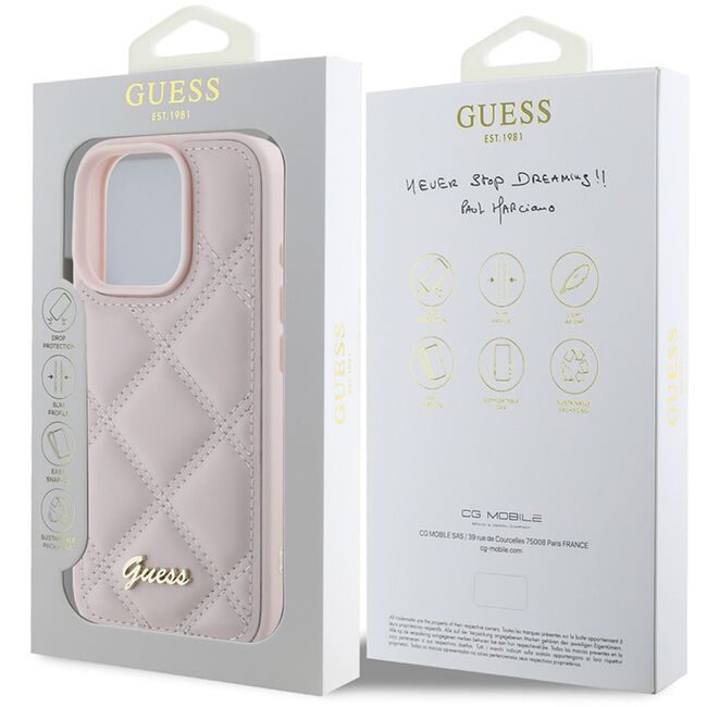 Husa premium  iPhone 16 Pro Max pentru Guess Elegance Series - Bej