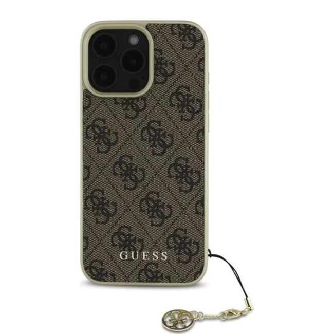 Husa premium  iPhone 16 Pro Max pentru Guess Elegance Series - Maro