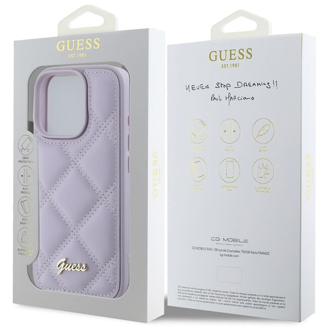 Husa premium  iPhone 16 Pro Max pentru Guess Elegance Series - Mov