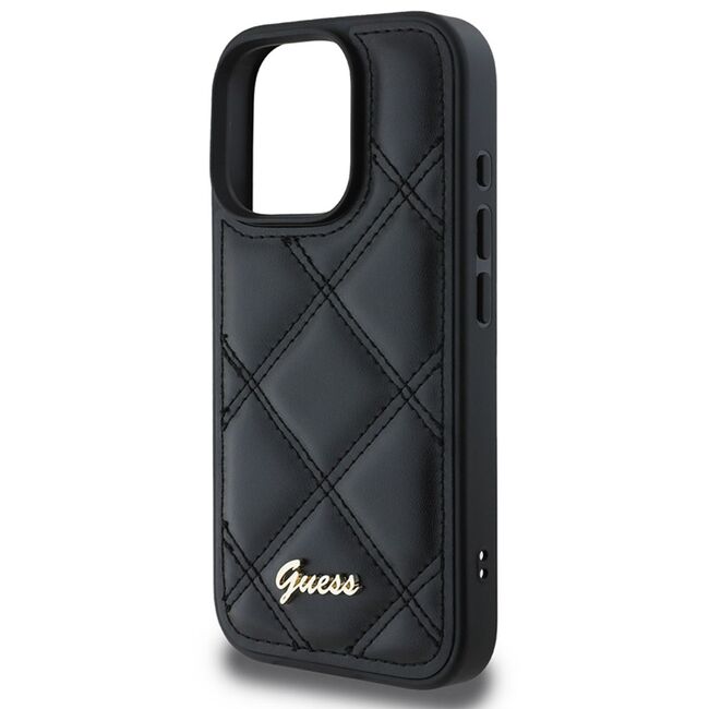 Husa premium  iPhone 16 Pro Max pentru Guess Elegance Series - Negru denim