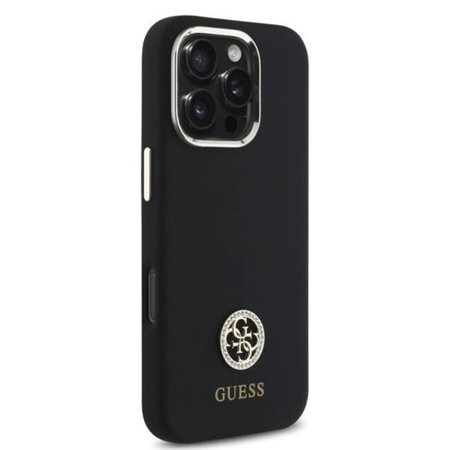 Husa premium  iPhone 16 Pro Max pentru Guess Elegance Series - Negru