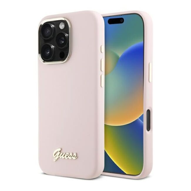 Husa premium  iPhone 16 Pro Max pentru Guess Elegance Series - Roz