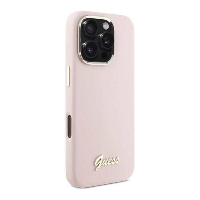 Husa premium  iPhone 16 Pro Max pentru Guess Elegance Series - Roz
