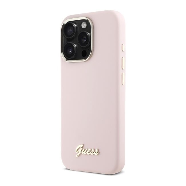 Husa premium  iPhone 16 Pro Max pentru Guess Elegance Series - Roz