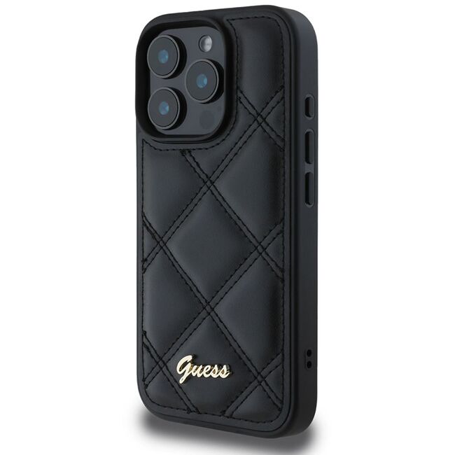 Husa premium  iPhone 16 Pro pentru Guess Elegance Series - Negru