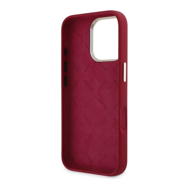 Husa premium  iPhone 16 Pro pentru Guess Elegance Series - Rosu