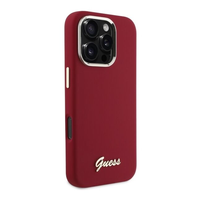 Husa premium  iPhone 16 Pro pentru Guess Elegance Series - Rosu