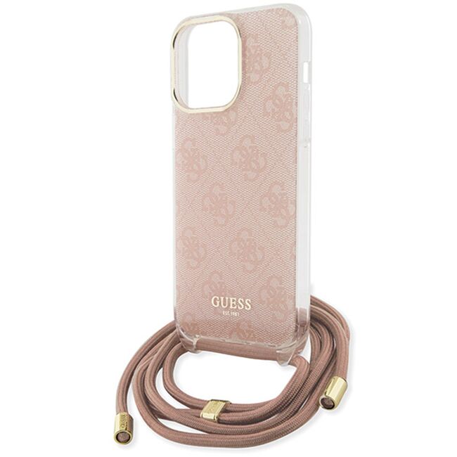 Husa premium  iPhone 16 pentru Guess Elegance Series - Crem