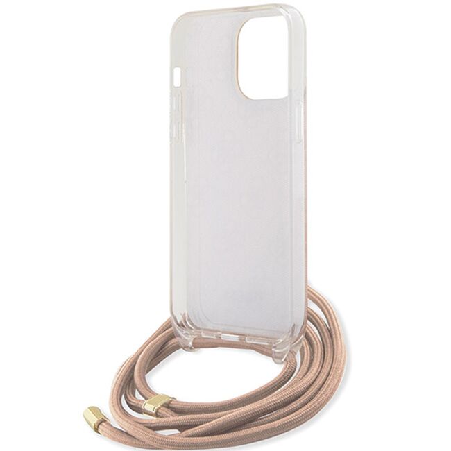 Husa premium  iPhone 16 pentru Guess Elegance Series - Crem