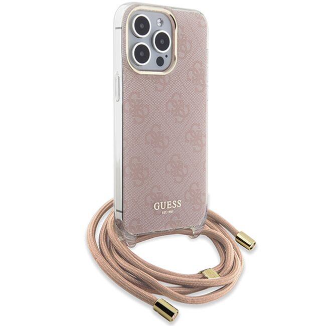 Husa premium  iPhone 16 pentru Guess Elegance Series - Crem