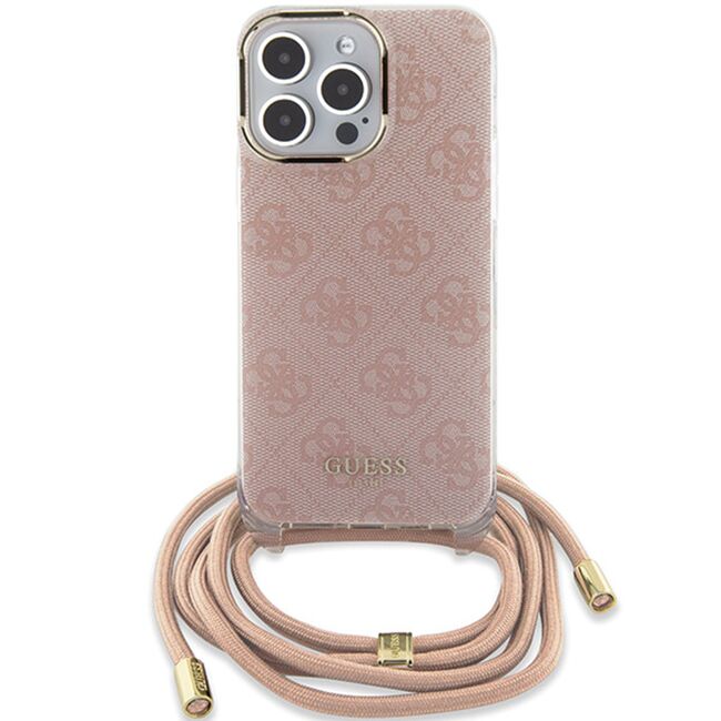 Husa premium  iPhone 16 pentru Guess Elegance Series - Crem