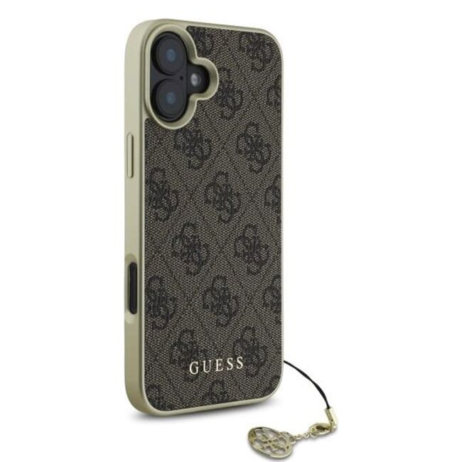 Husa premium  iPhone 16 pentru Guess Elegance Series - Maro