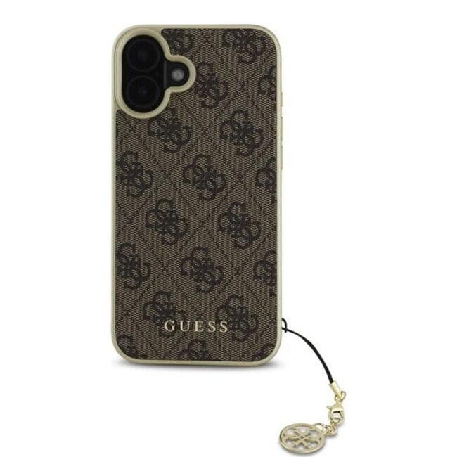 Husa premium  iPhone 16 pentru Guess Elegance Series - Maro
