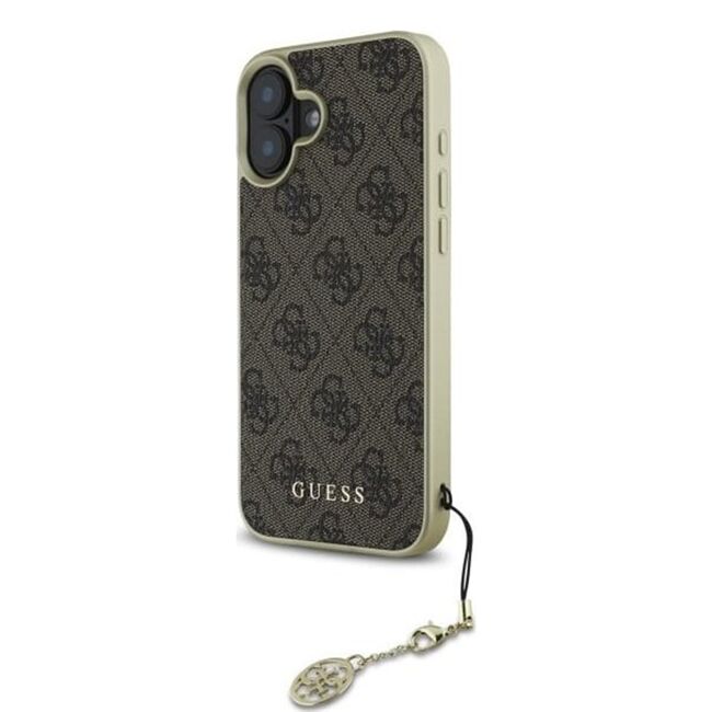 Husa premium  iPhone 16 pentru Guess Elegance Series - Maro