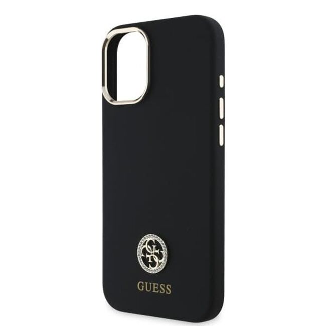 Husa premium  iPhone 16 pentru Guess Elegance Series - Negru