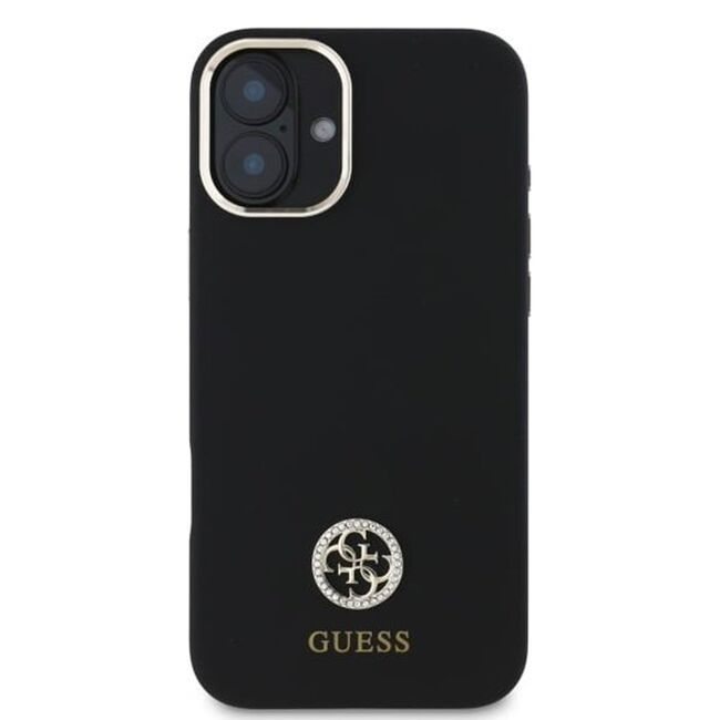 Husa premium  iPhone 16 pentru Guess Elegance Series - Negru