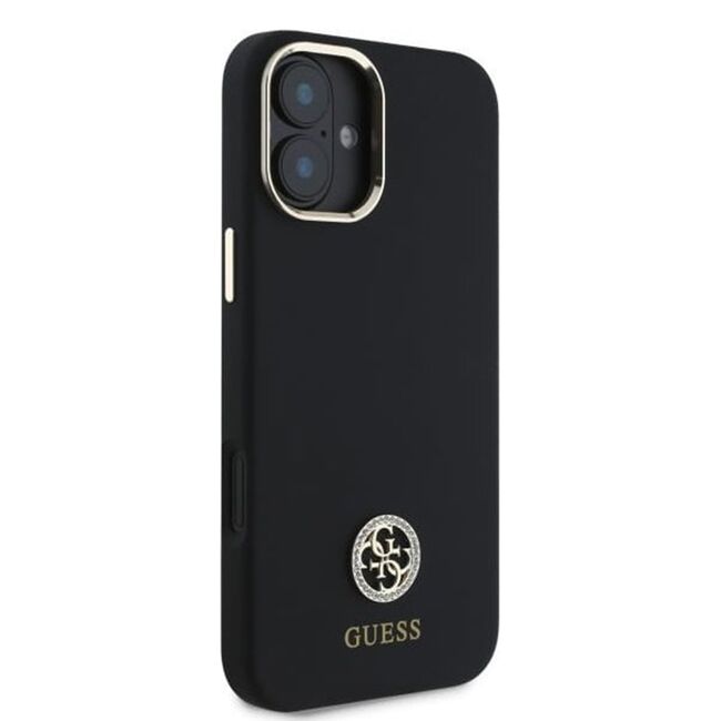 Husa premium  iPhone 16 pentru Guess Elegance Series - Negru