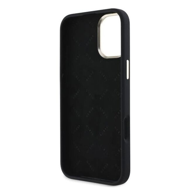 Husa premium  iPhone 16 pentru Guess Elegance Series - Negru
