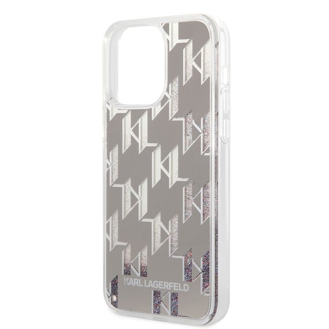 Husa premium pentru  iPhone 14 Pro Max Karl Lagerfeld superior quality - Gri deschis