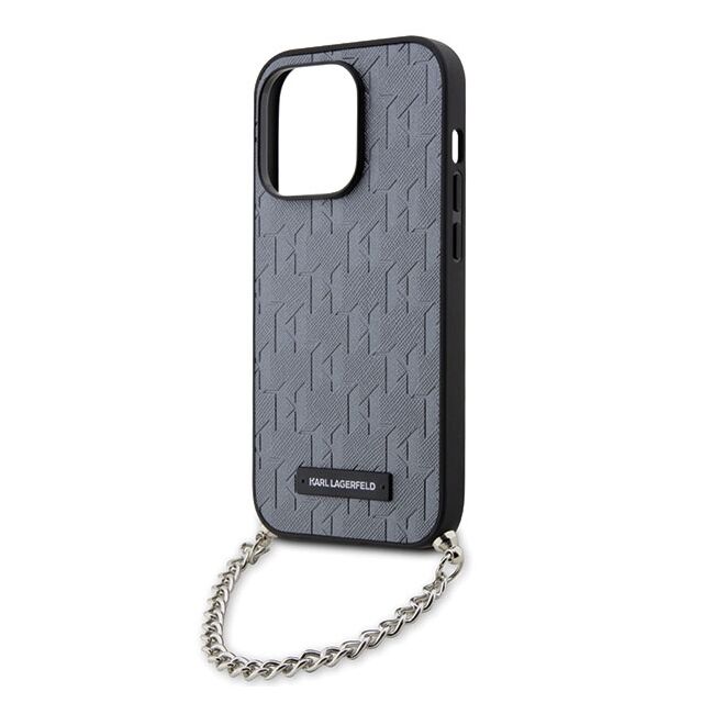 Husa premium pentru  iPhone 14 Pro Max Karl Lagerfeld superior quality - Gri