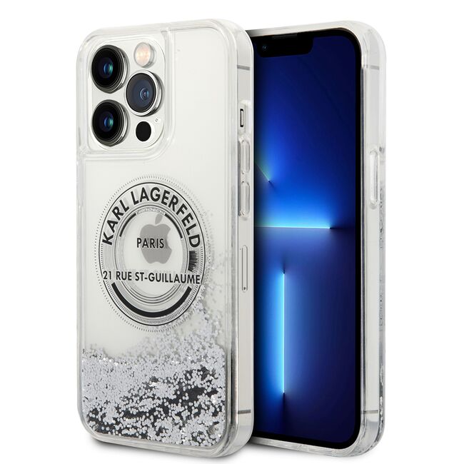 Husa premium pentru  iPhone 14 Pro Max Karl Lagerfeld superior quality - Ice