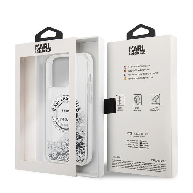 Husa premium pentru  iPhone 14 Pro Max Karl Lagerfeld superior quality - Ice