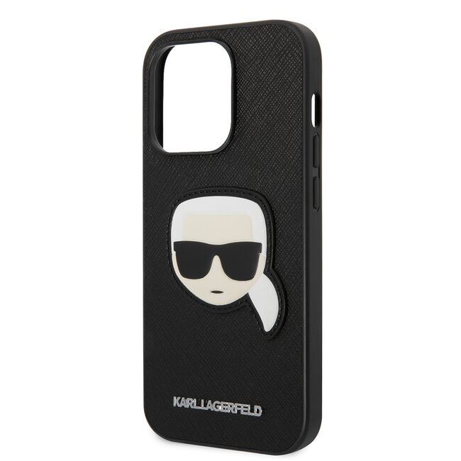 Husa premium pentru  iPhone 14 Pro Max Karl Lagerfeld superior quality - Negru denim