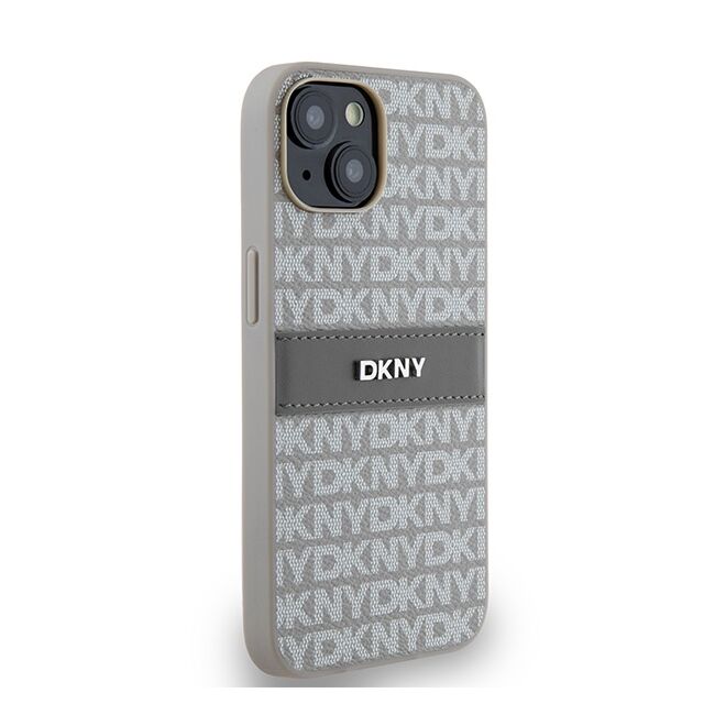 Husa premium pentru  iPhone 15 DKNY Pattern Energy - Gri carbune