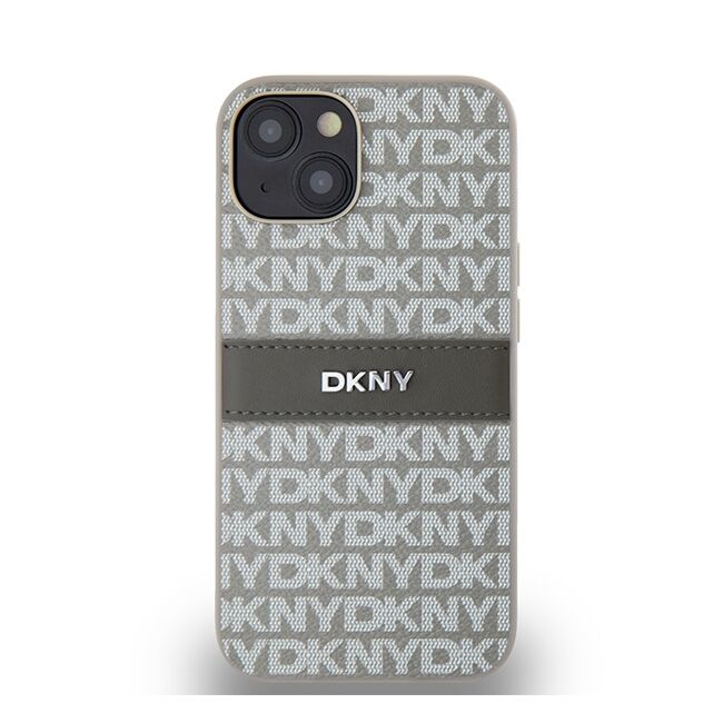 Husa premium pentru  iPhone 15 DKNY Pattern Energy - Gri carbune