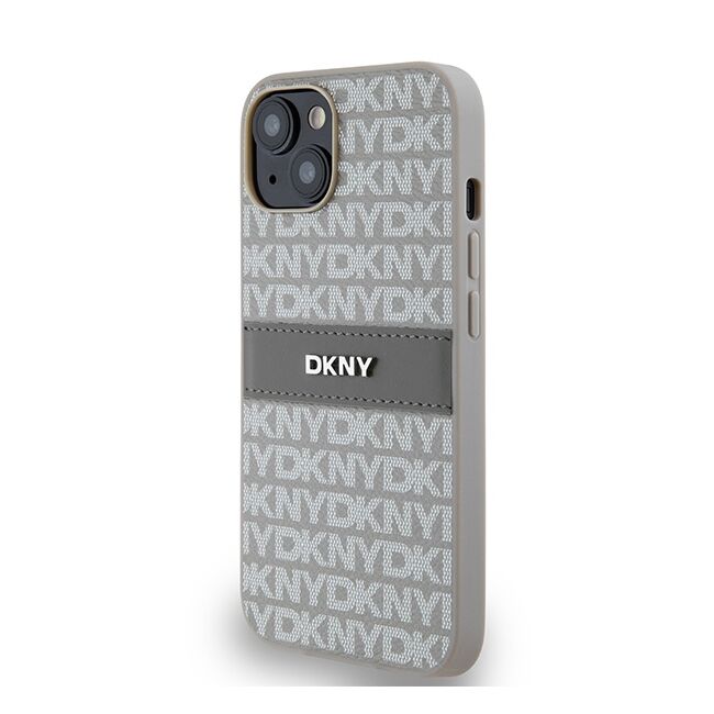 Husa premium pentru  iPhone 15 DKNY Pattern Energy - Gri carbune