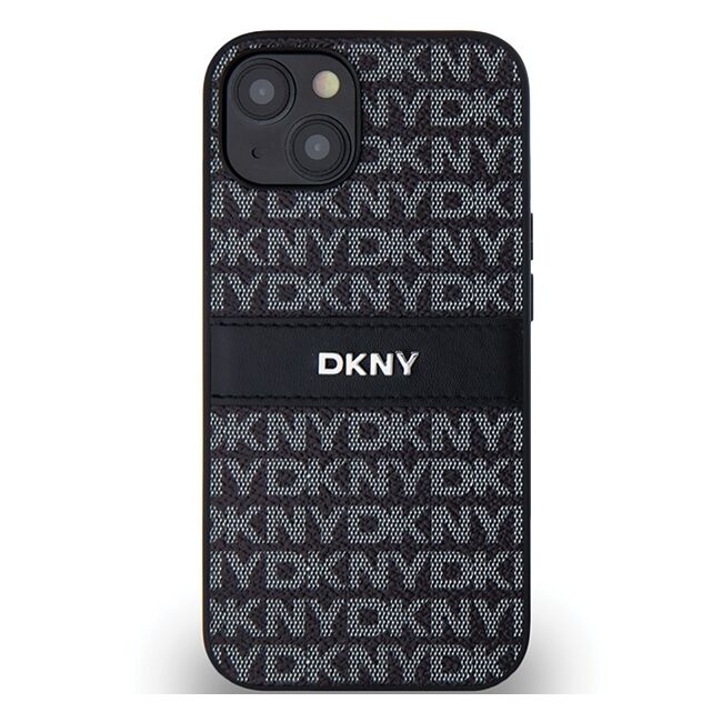 Husa premium pentru  iPhone 15 DKNY Pattern Energy - Gri