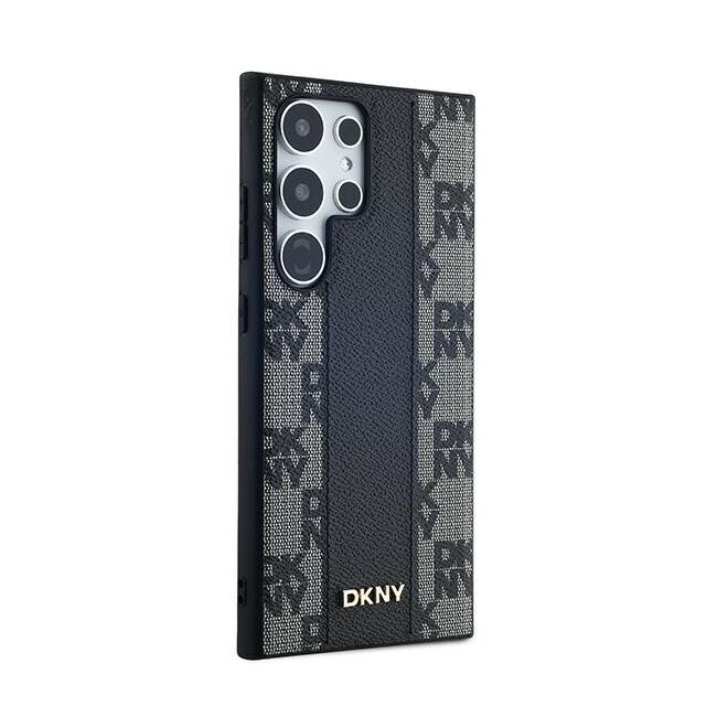 Husa premium pentru  iPhone 15 DKNY Pattern Energy - Negru denim