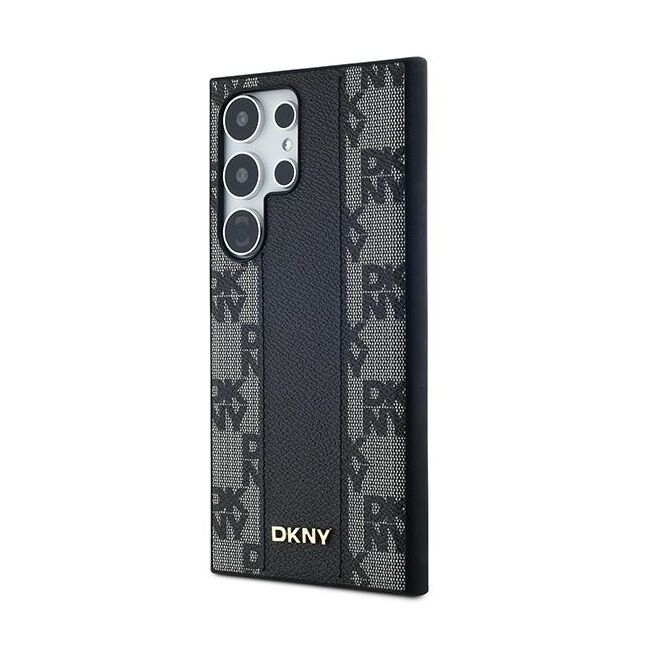 Husa premium pentru  iPhone 15 DKNY Pattern Energy - Negru denim