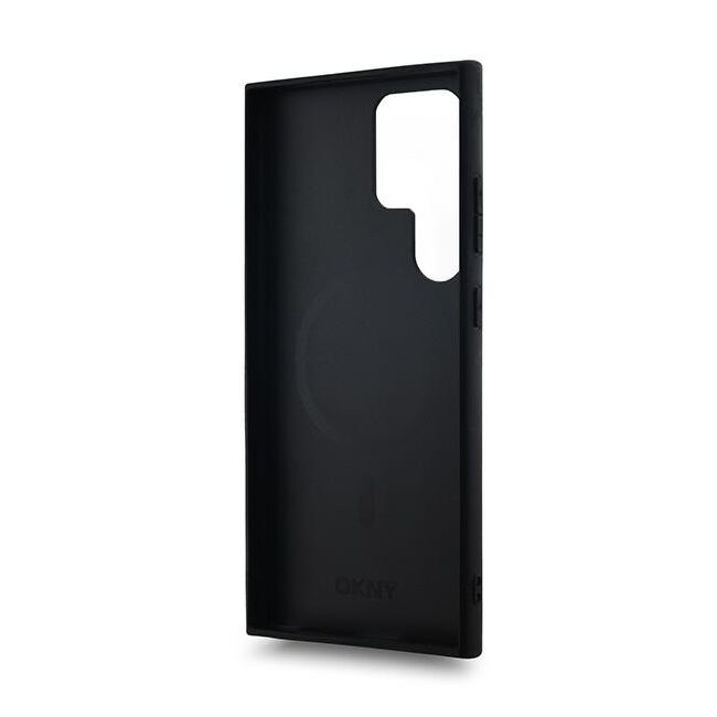 Husa premium pentru  iPhone 15 DKNY Pattern Energy - Negru denim