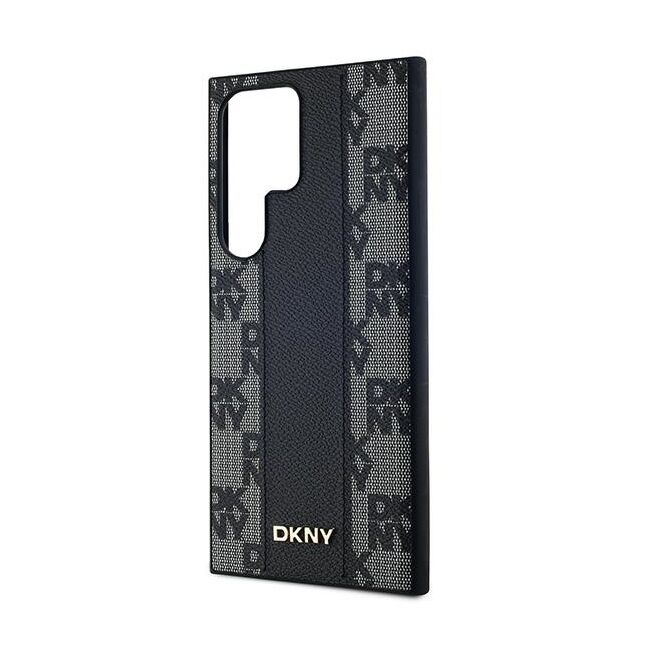 Husa premium pentru  iPhone 15 DKNY Pattern Energy - Negru denim